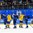 GANGNEUNG, SOUTH KOREA - FEBRUARY 18: Team Sweden shakes hands with Team Finland after a 3-2 victory during preliminary round action at the PyeongChang 2018 Olympic Winter Games. (Photo by Matt Zambonin/HHOF-IIHF Images)

